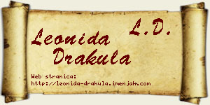 Leonida Drakula vizit kartica